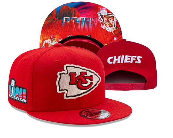 Kansas City Chiefs Super Bowl LVII Patch Stitched Snapback Hat 6