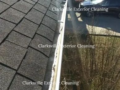 Rain gutters cleaned out.