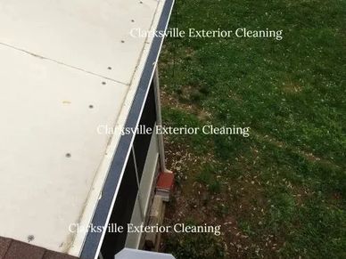Gutter guards are installed.