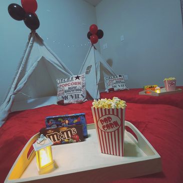 Movie Themed Sleepover Package