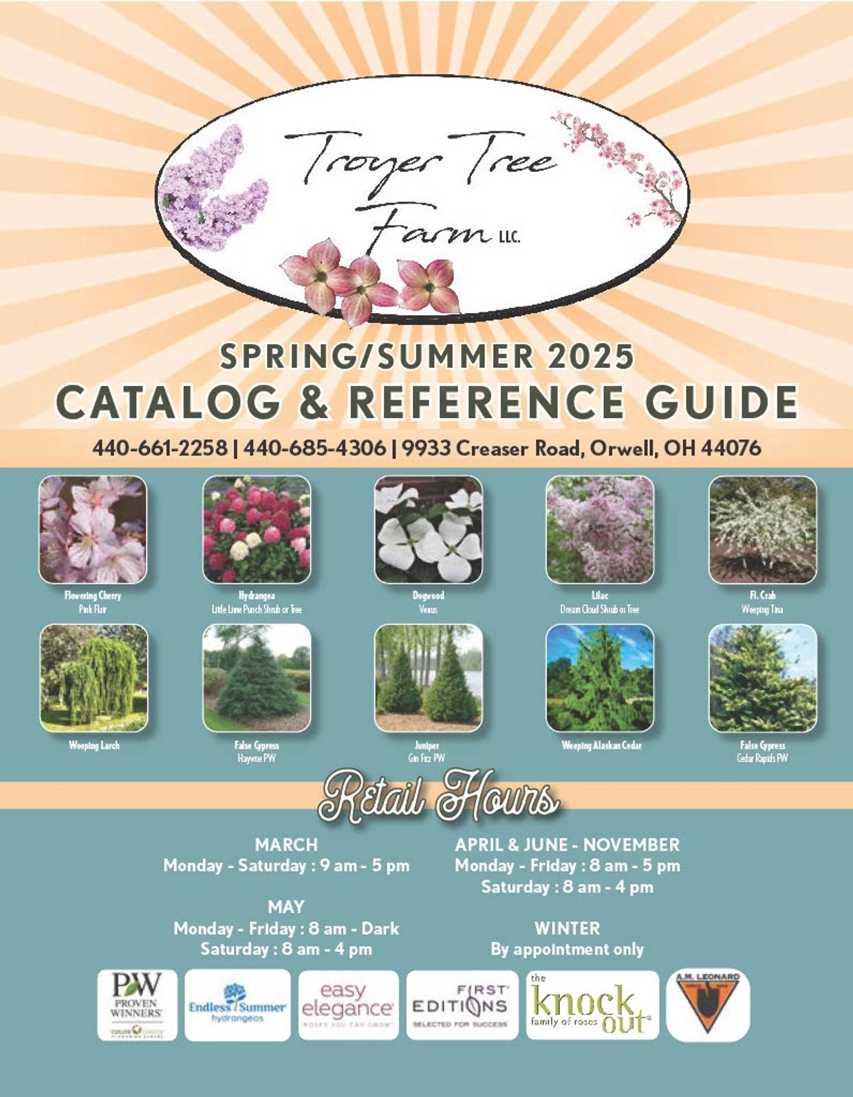 Troyer Tree Farm Orwell Ohio
2025 Product Catalog