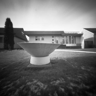 big front yard bowl. PanF 18 seconds