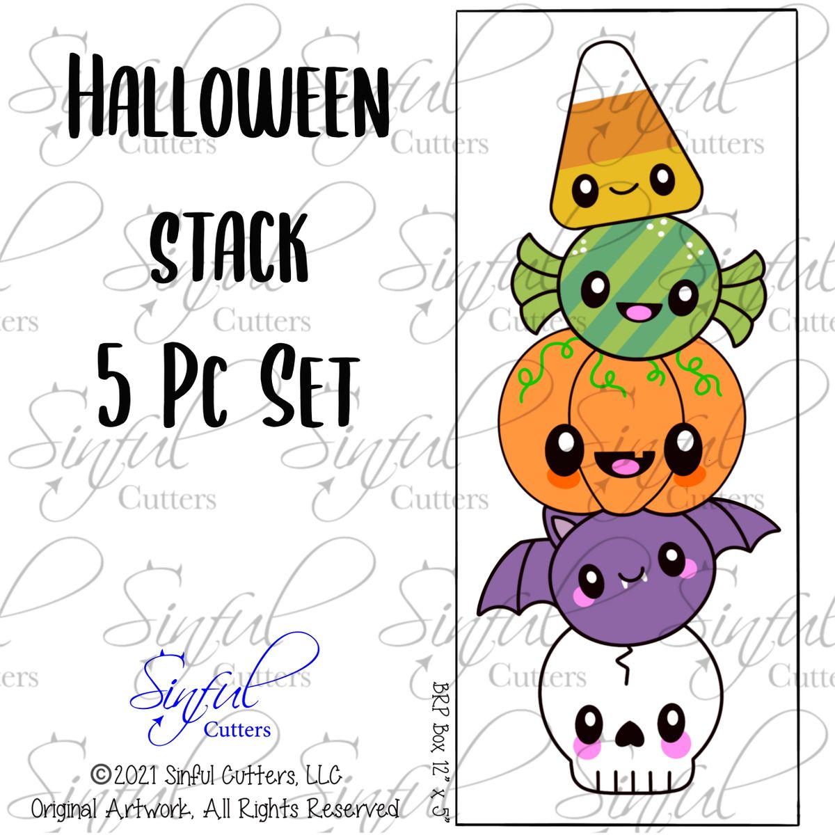 PNG Halloween Stack 5 Pc Set - Eddie Edible Print .PNG File / Clipart