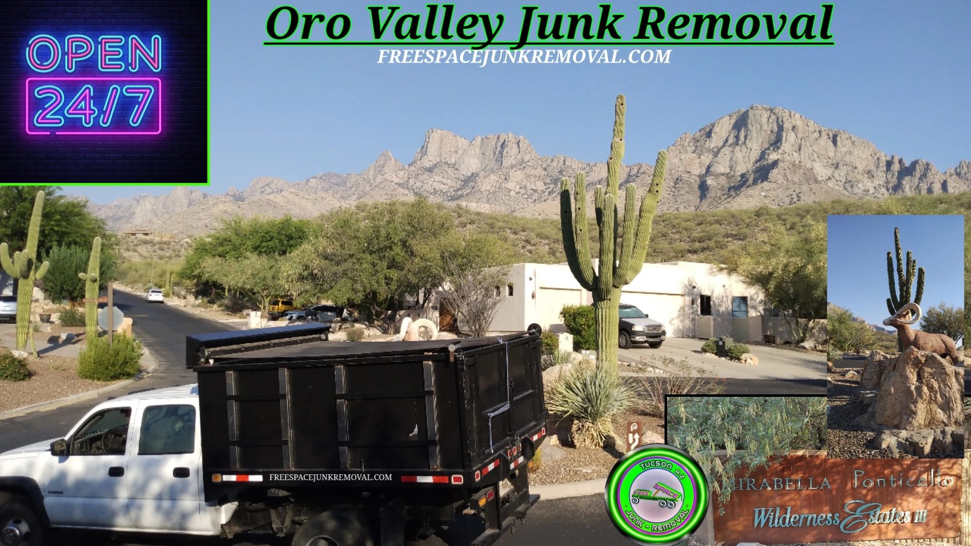Curbside Oro Valley Junk Removal by Freespace Junk Removal Tucson 85737 zip code