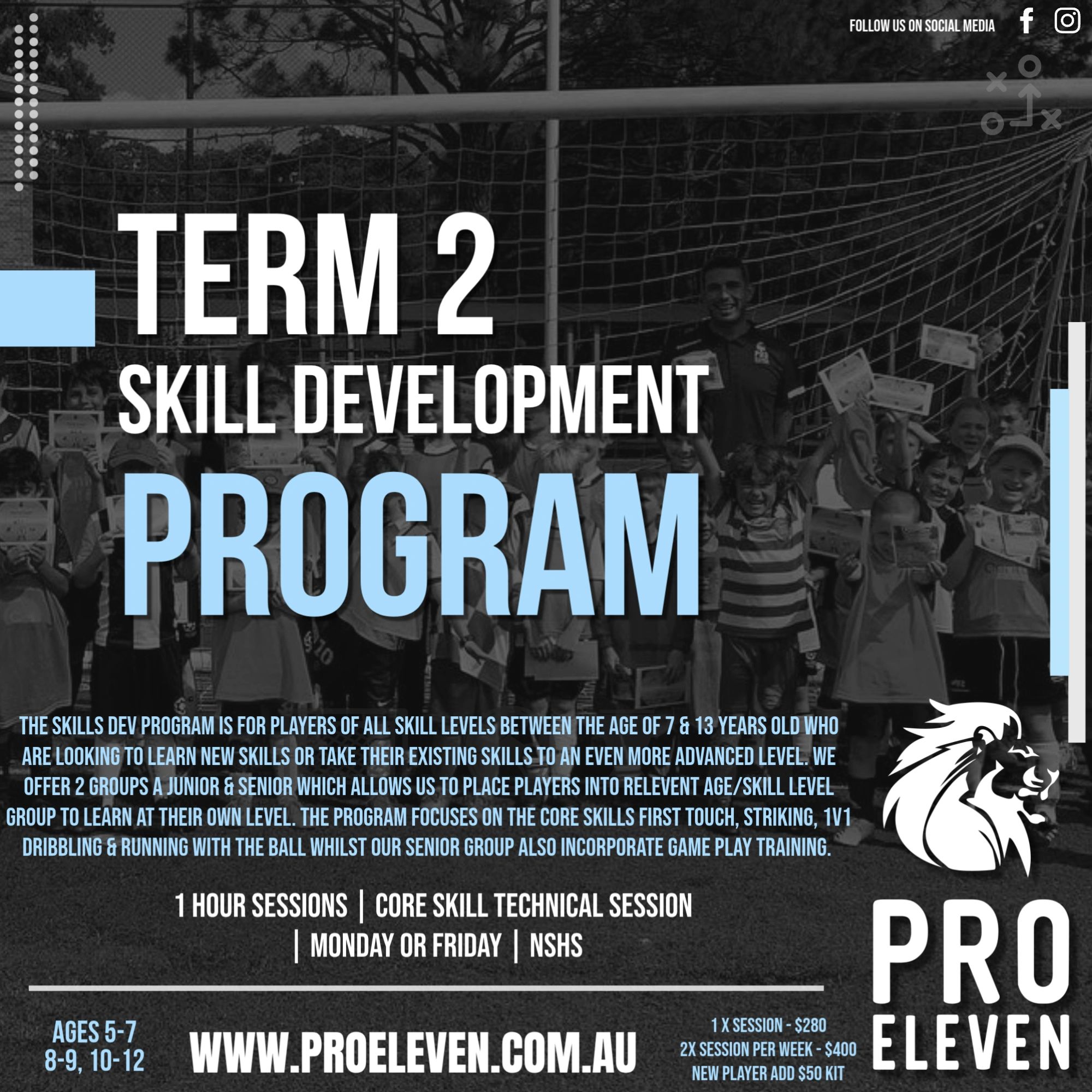 2026 T2 - SKILLS DEVELOPMENT PROGRAM 2 x SESSION PER WEEK (NEW PLAYERS)