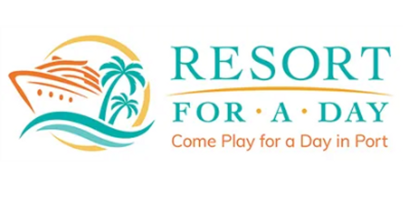 Logo for Resort For A Day, a day port play experience.
