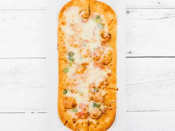 shrimp flatbread