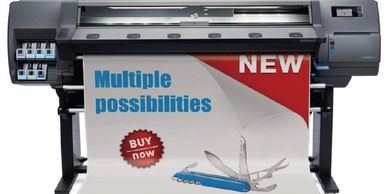 Large format printer in production.