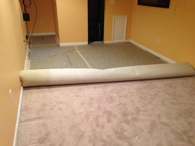 Water & Pet Damage Carpet Pad Replacement by 5 Star Carpet Repair & Stretching