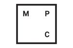 Black letters M, P, and C inside a black square on white background.