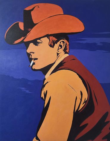 James Dean- 24x30 Acrylic on canvas $4000