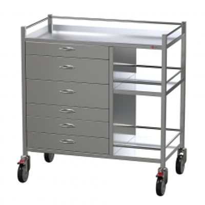 Stainless steel medical trolley - Australia