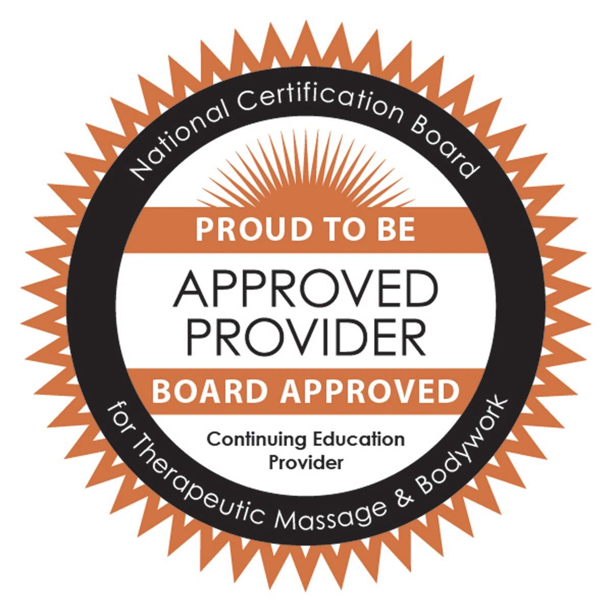 National Certification Board for Therapeutic Massage & Bodywork Approved Provider logo