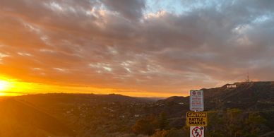 Griffith Park Sunset in Los Angeles , California