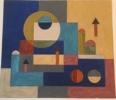 Emil Bisttram 
Non Objective Gouache 
Prov Sotheby's New York 
Sold 