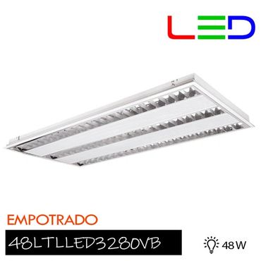 Lámpara de interior LED para empotrar, 48 W