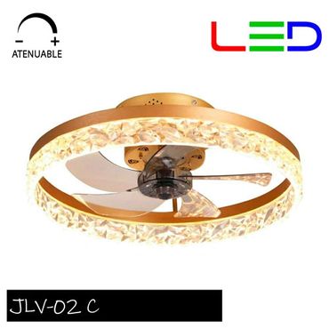 Ventilador Decorativo Dorado 88 watts