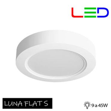 Lámpara de interior LED Redonda para sobreponer. 9 W, 13 W, 18 W, 25 W, 35 W, y 45 W Blanco, Neutra