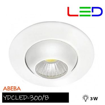 Lámpara de interior LED para empotrar, 4 W, Luz suave cálida.