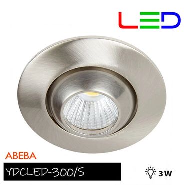 Lámpara de interior LED para empotrar, 4 W, Luz suave cálida.