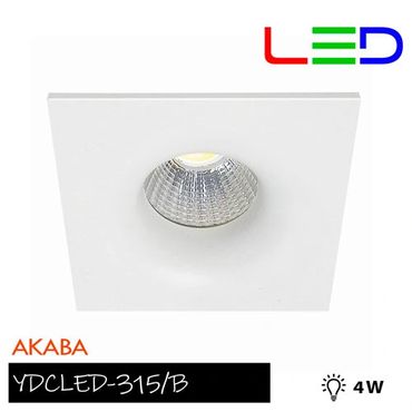 Lámpara de interior LED para empotrar, 4 W, Luz suave cálida.
