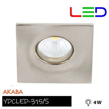 Lámpara de interior LED para empotrar, 4 W, Luz suave cálida.