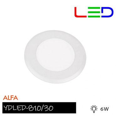 Lámpara de interior LED para empotrar, 6 W, Luz suave cálida.