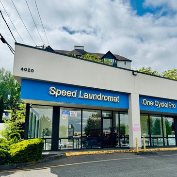 Speed Laundromat storefront 
