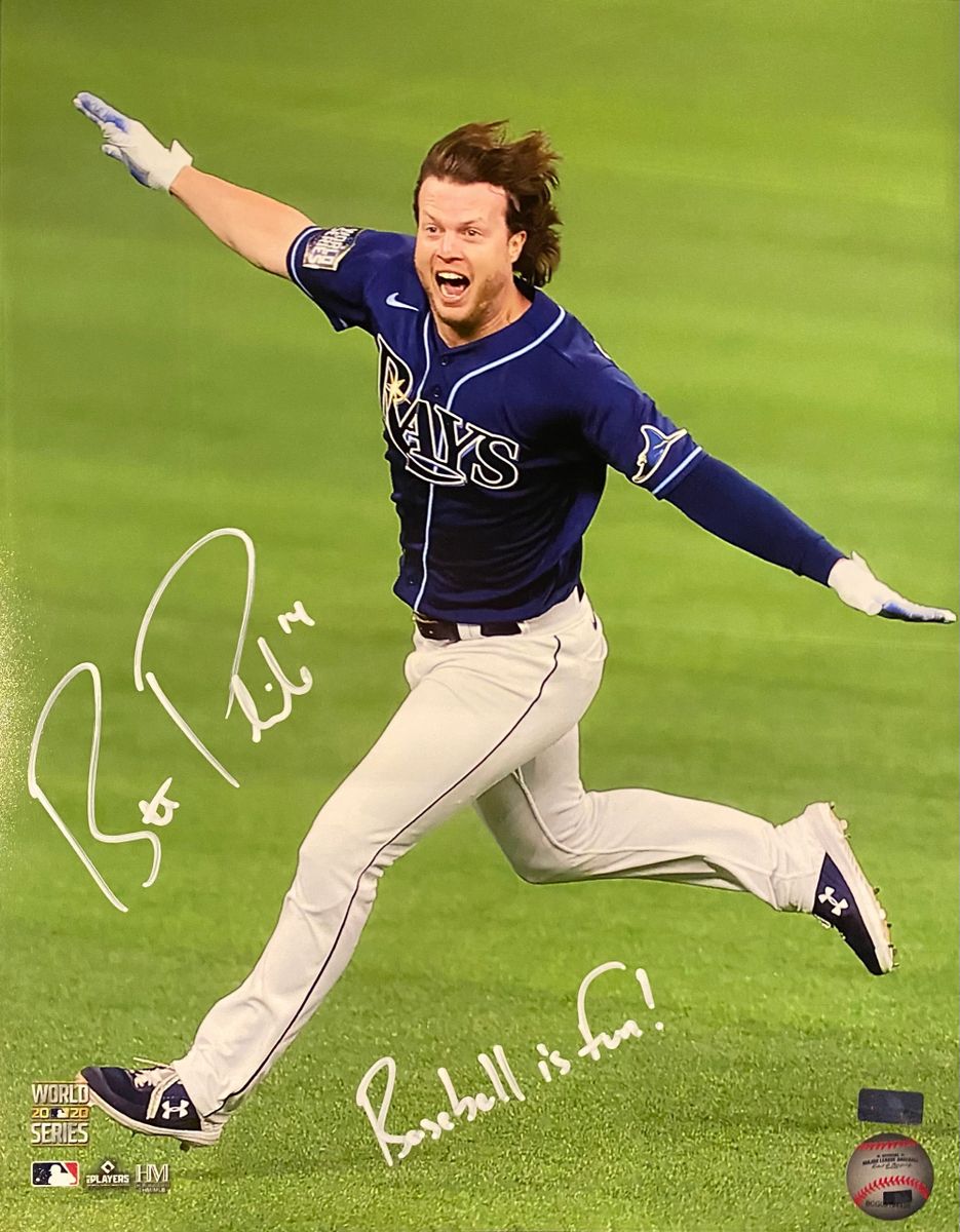 Brett Phillips Autographed Tampa Bay Rays (World Series Airplane) 11x1 –  Palm Beach Autographs LLC