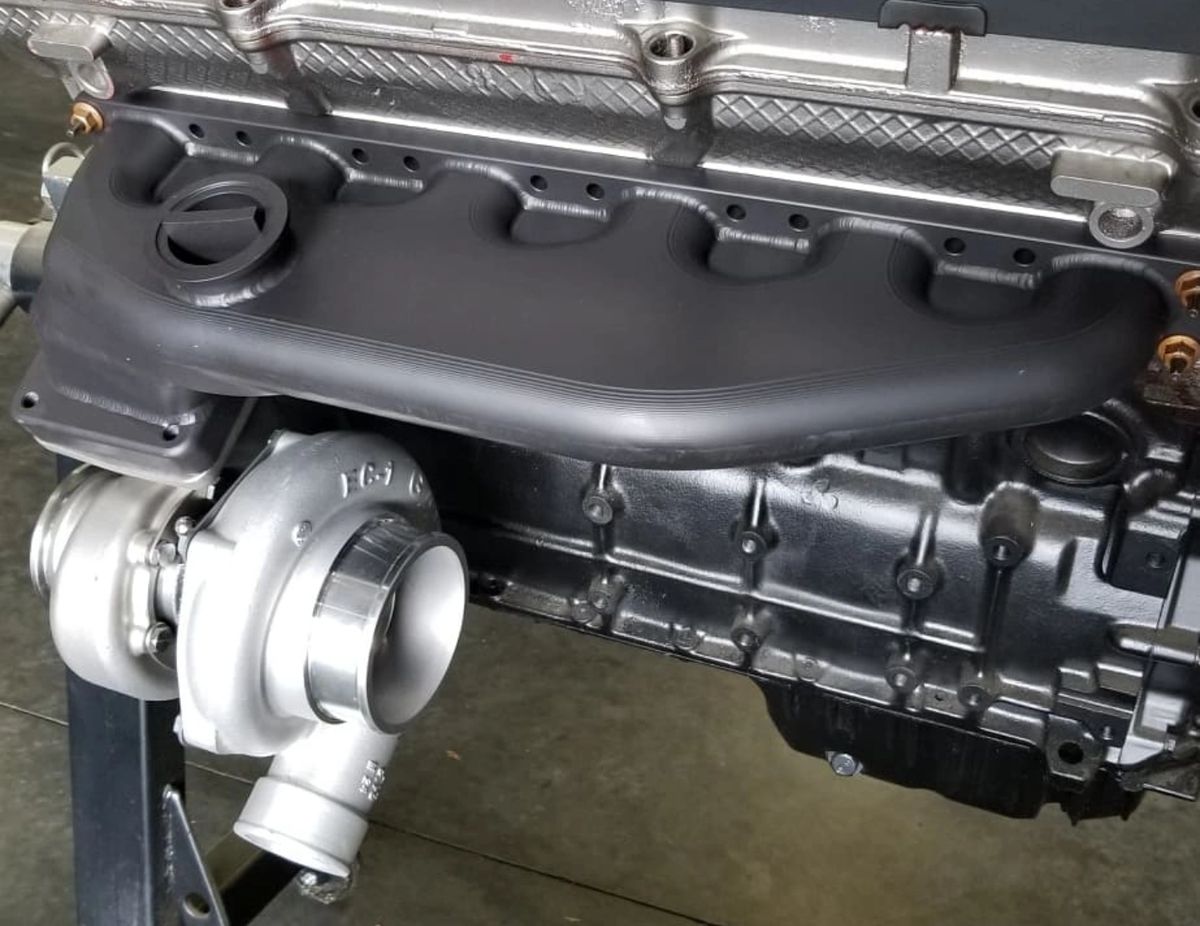 Billet V2 Steedspeed Twinscroll Bottom Mount Turbo Manifold BMW E36