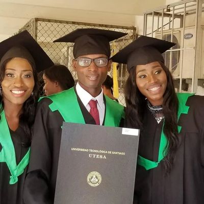 Three of our orphans graduating college earning medical degrees and an engineering degree. 