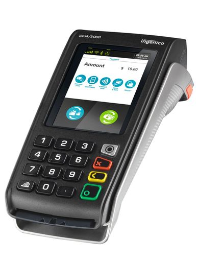 Ingenico Desk 5000

Ideal for professional services, traditional storefronts or anywhere your custom