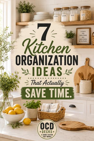7 kitchen organization ideas to save time.