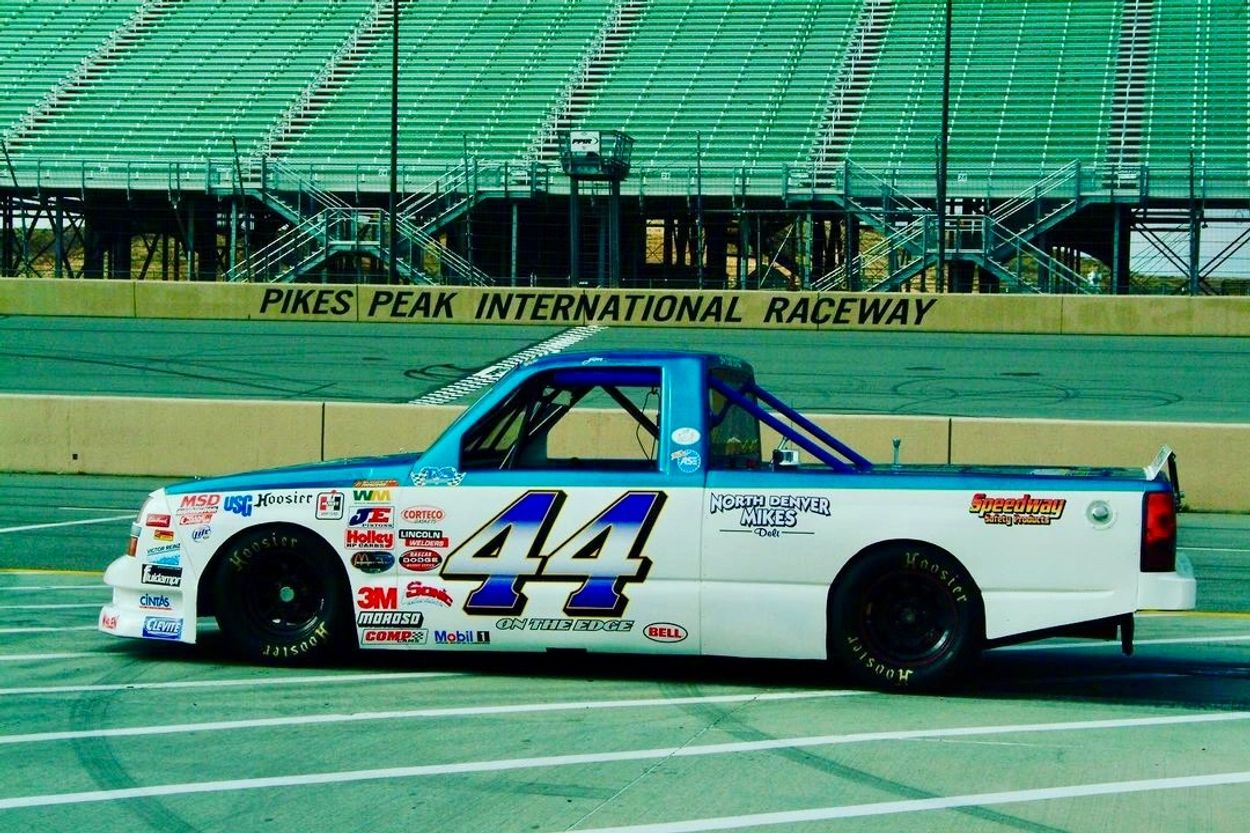 Race truck number 44 at Pikes Peak International Raceway.