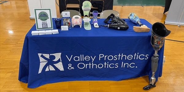 VPO display table at area school