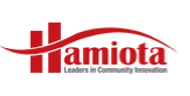 Logo of Hamiota with tagline about community innovation.