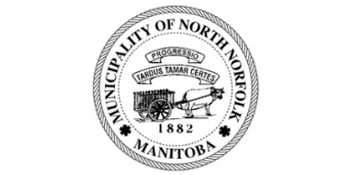 Seal of the Municipality of North Norfolk, Manitoba, established in 1882.