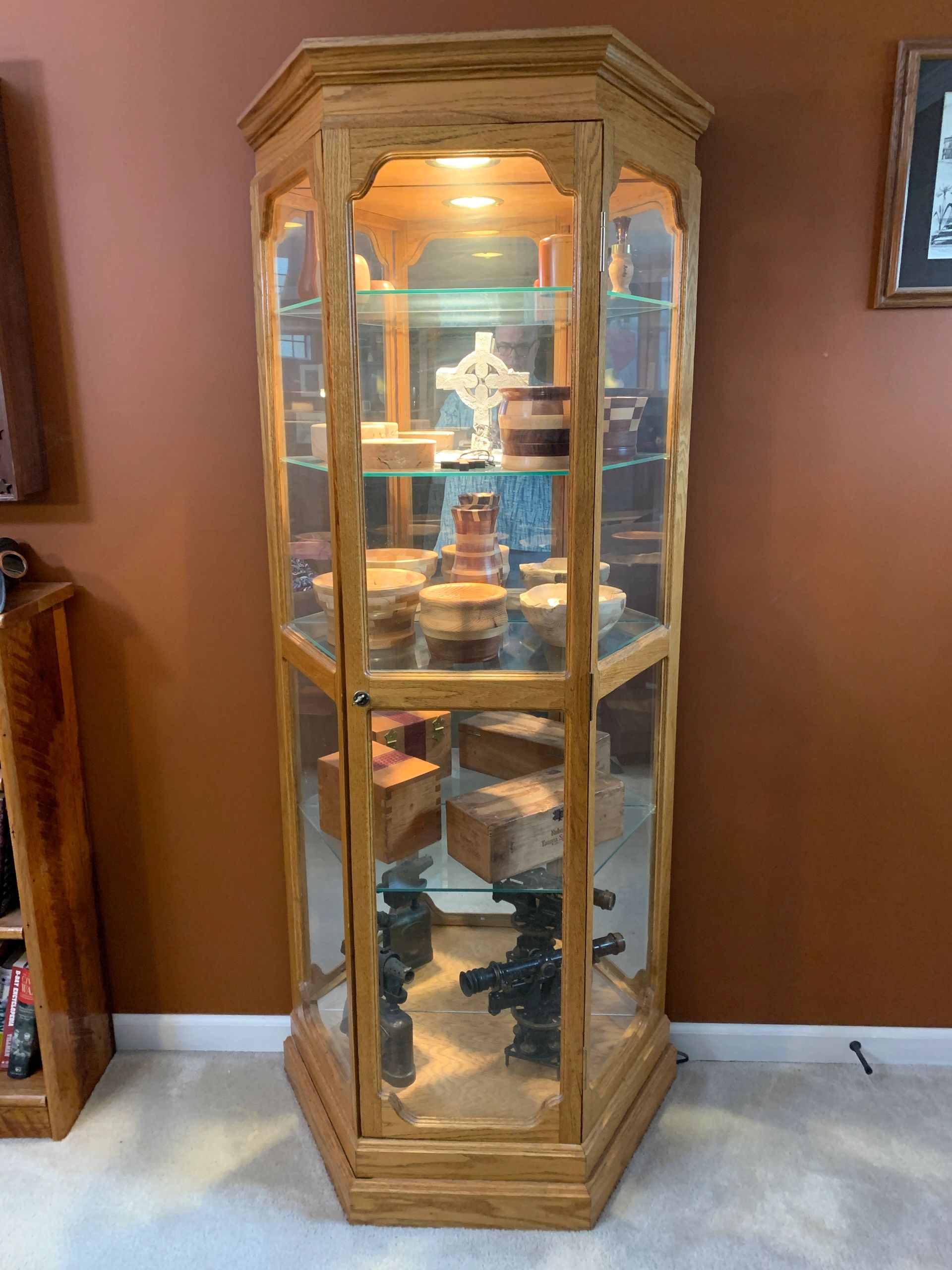 This curio cabinet was built 25 years ago. We still use it today.