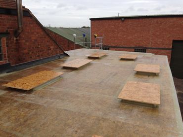 GRP flat roof