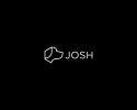 Minimalistic logo with the word 'JOSH' and an abstract geometric icon.