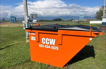 commercial rear load dumpster service for your business, 2 yard, 4 yard, 6 yard, and 8 yard size rea