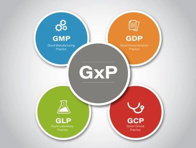 Colorful overlapping graphic circles with icons and information inside of them. 
