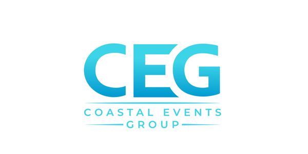 Logo of Coastal Events Group with blue gradient text on white background.