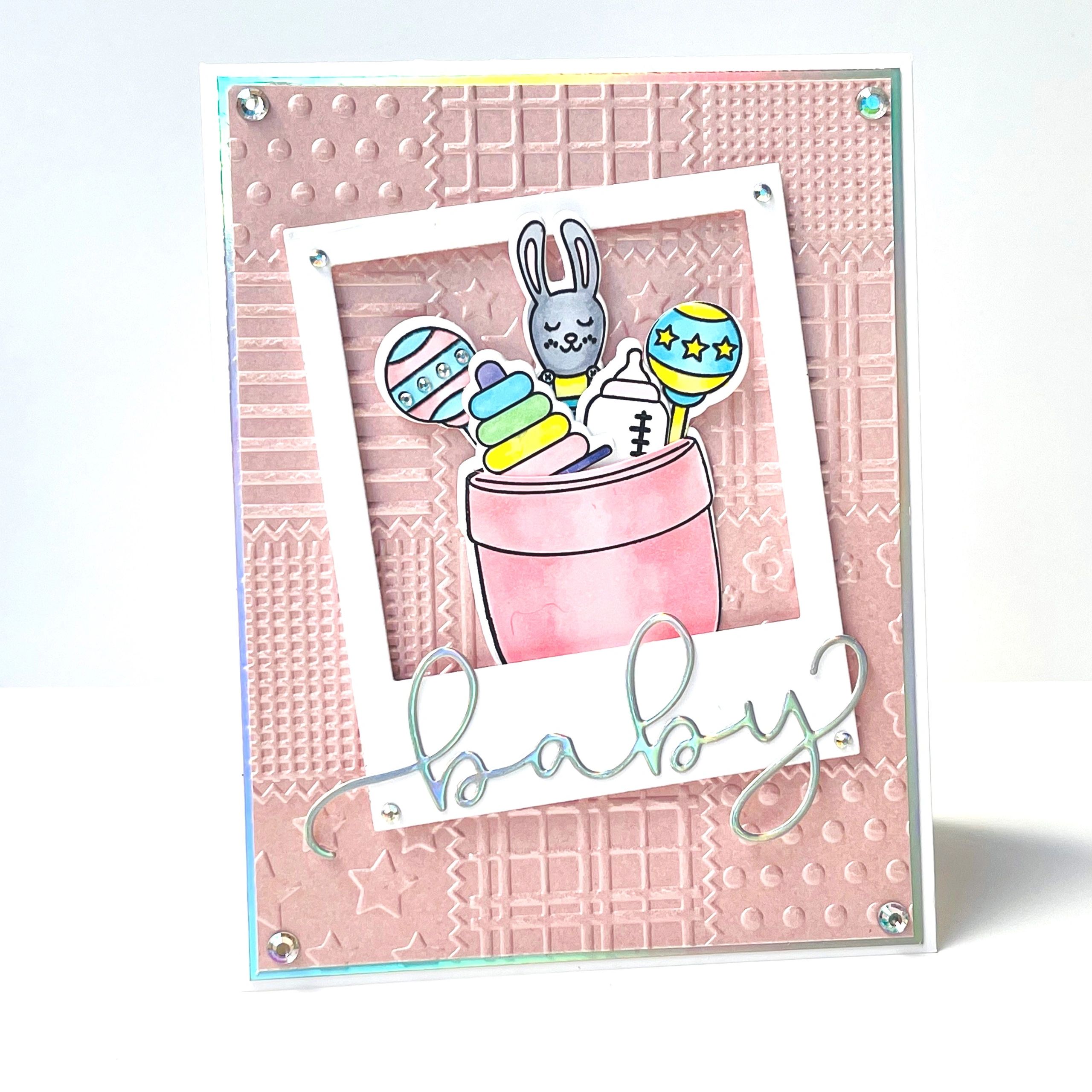 Diamond Press Stamp and Embossing Frames Card Making Kit