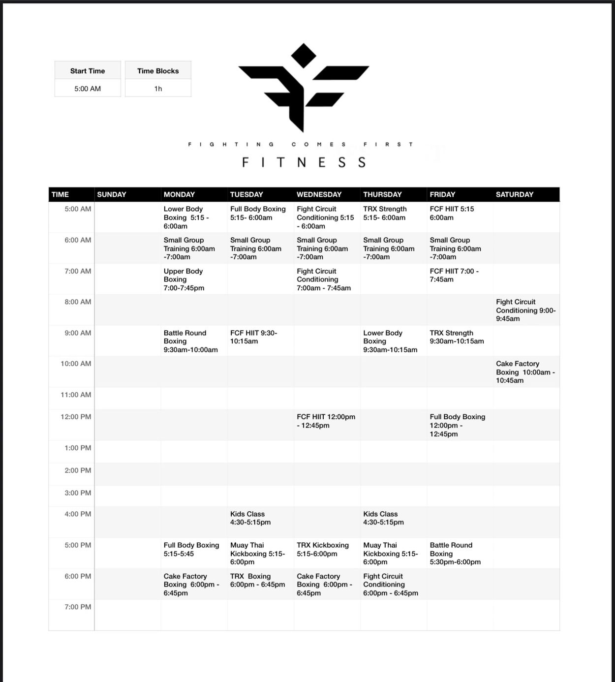 Class Schedule class-schedule