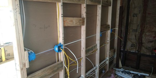 Wiring a kitchen durring a remodel.