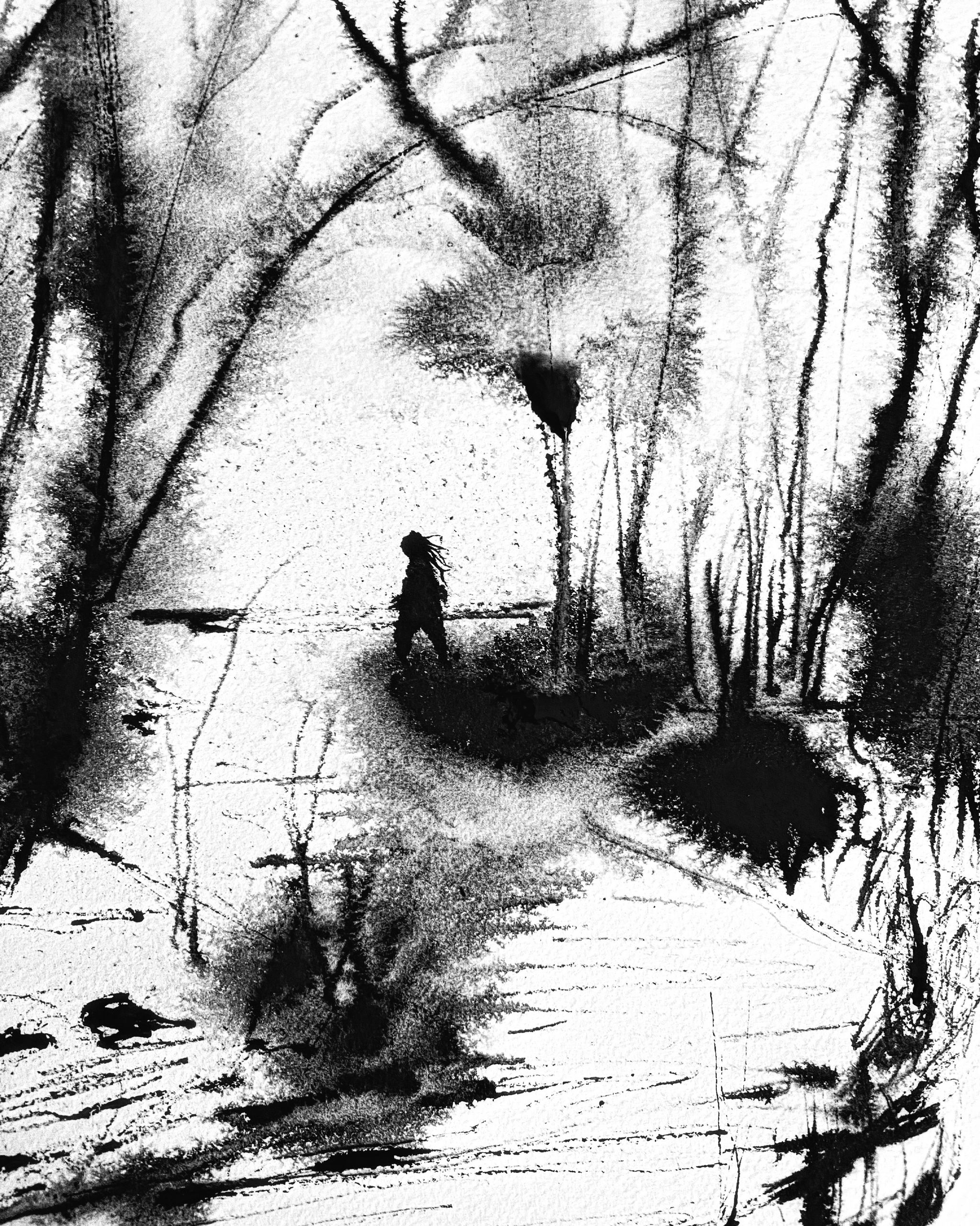 Oasis | 12x9" ink on paper | SOLD
Juried into the Pequot Library 2023 Art Show October 13-24, 2023.