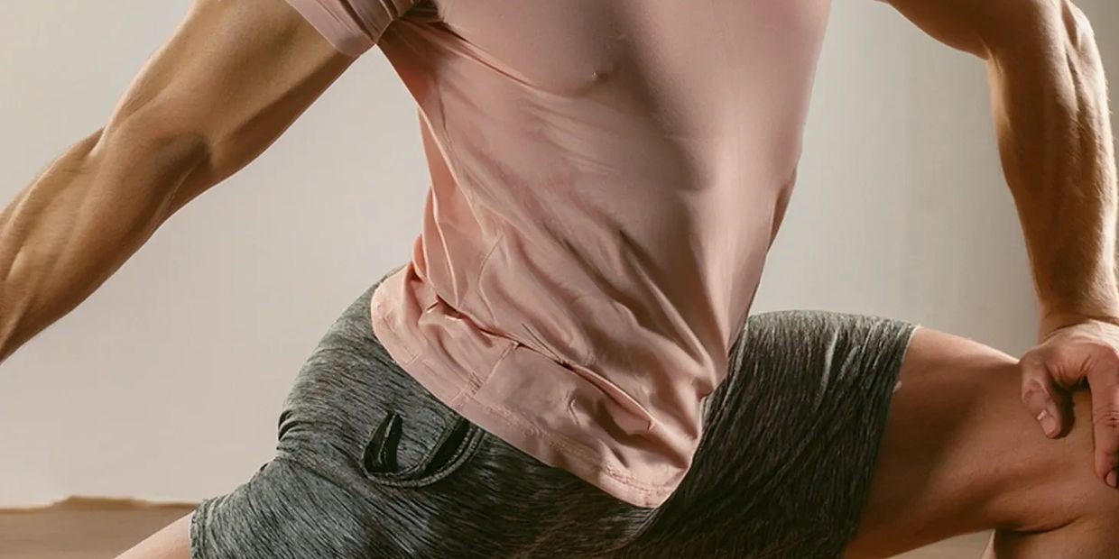 Man practicing fertility exercises