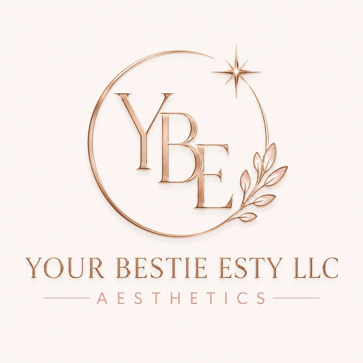 Elegant logo for Your Bestie Esty LLC Aesthetics.