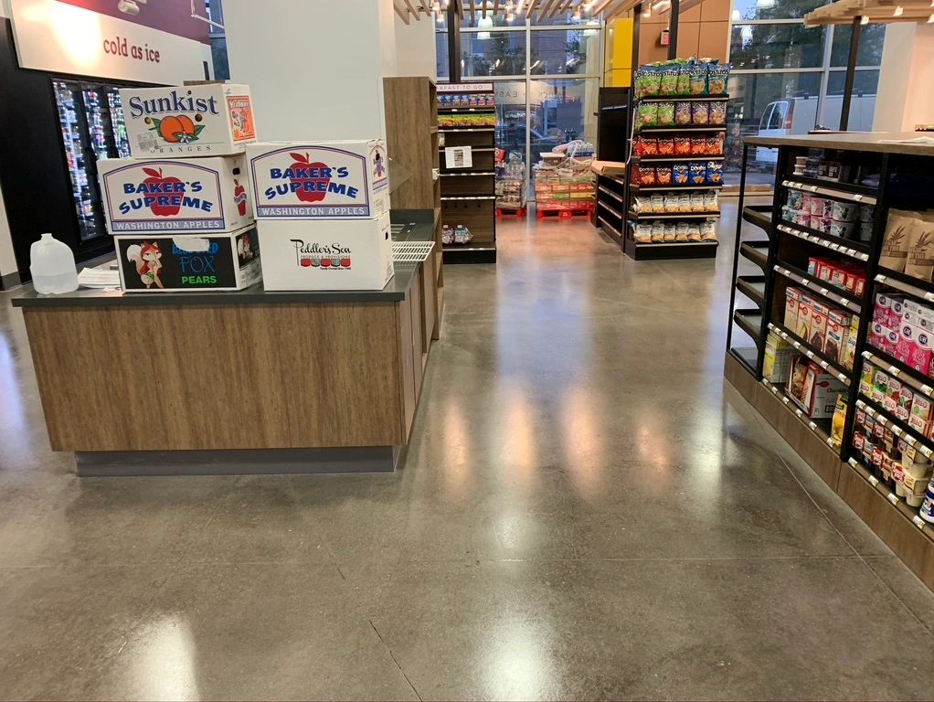 Tempe grocery store with Polished Concrete floors 